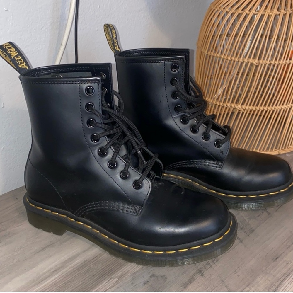 Dr. Martens Black Leather Boots